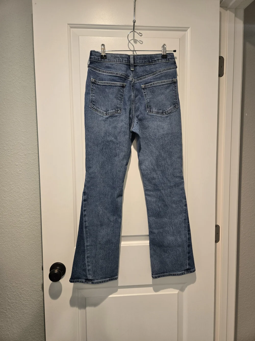Old Navy High-Rise Two-Tone Flare Blue Jean Girls Size 14